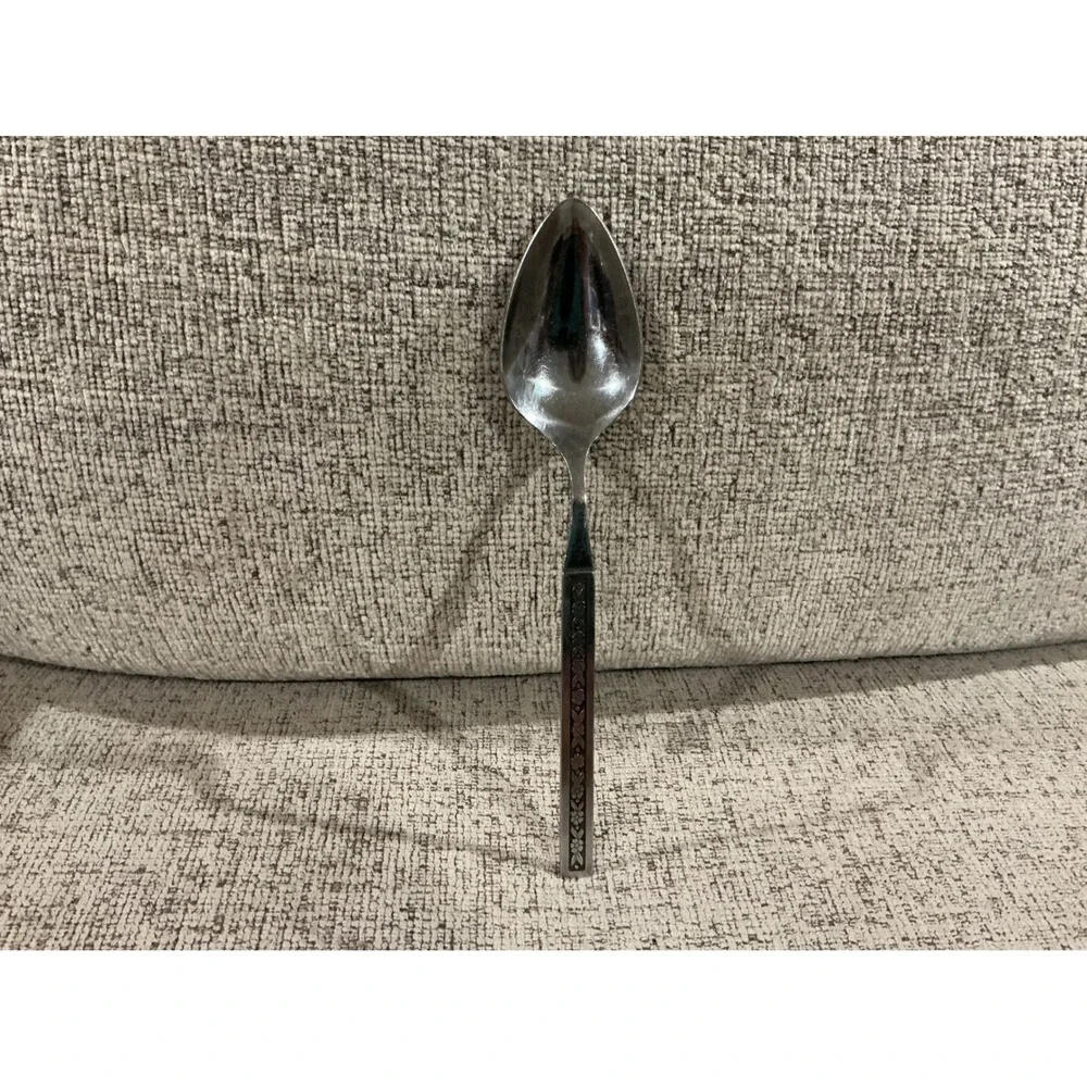 Oneida Profile Stainless Spoon Vintage Floral Pattern Flatware Silverware
